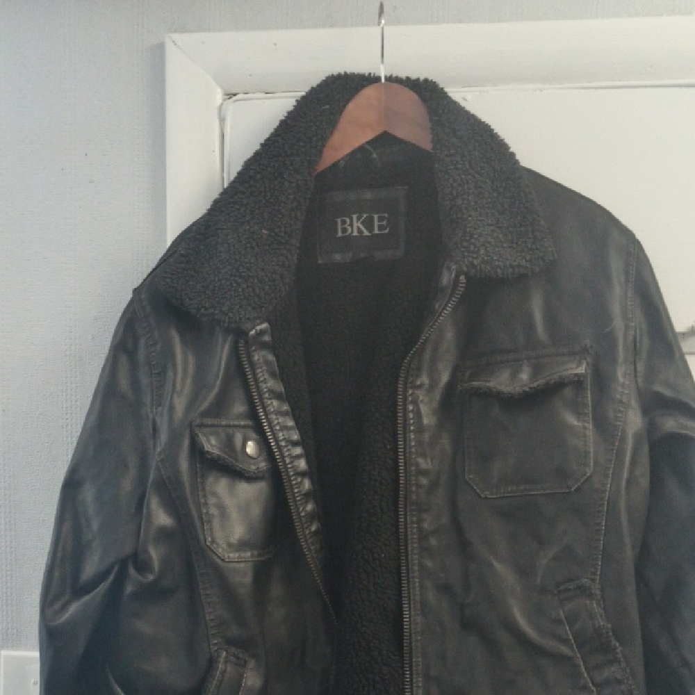 BKE Black Military Style Jacket